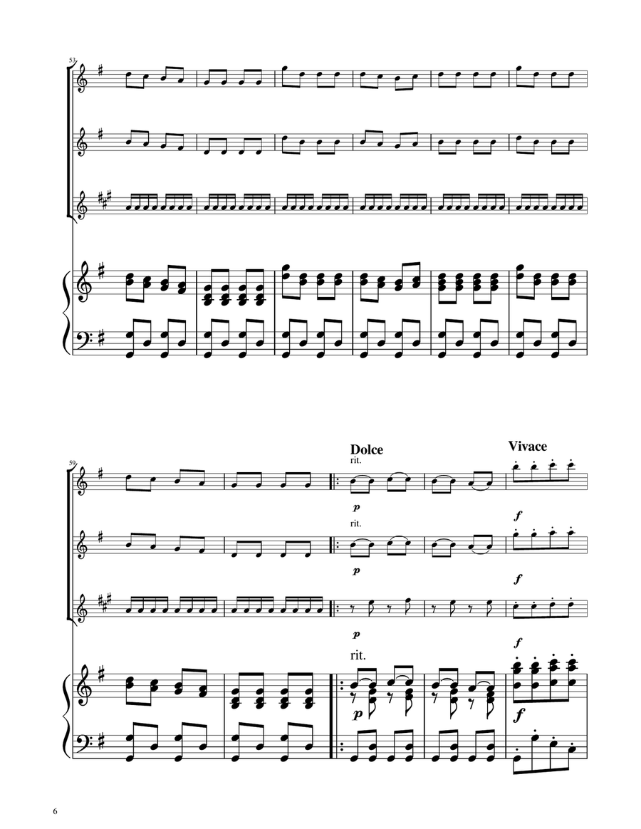 Hungarian Dance No. 5 - Woodwind Trio Woodwind Trio scores gallery preview page 6