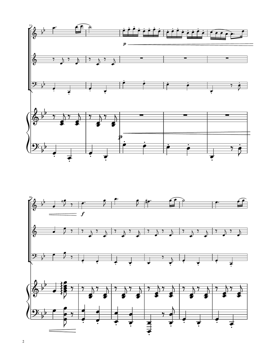 Hungarian Dance No. 5 - Woodwind Trio Woodwind Trio scores gallery preview page 2