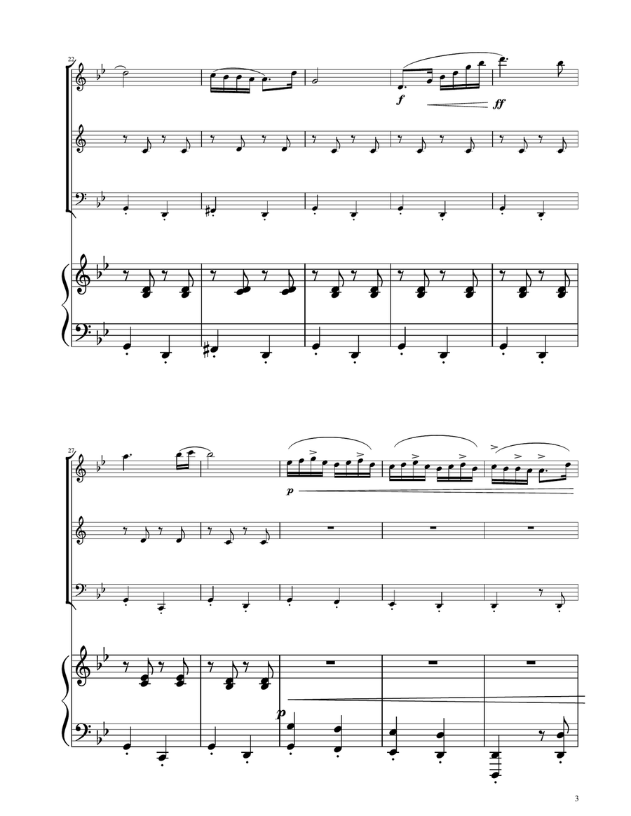 Hungarian Dance No. 5 - Woodwind Trio Woodwind Trio scores gallery preview page 3