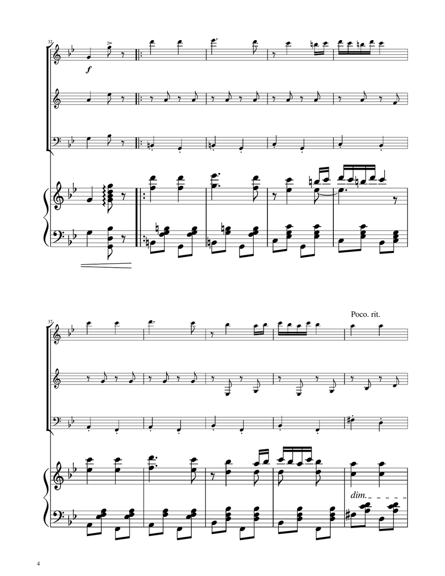 Hungarian Dance No. 5 - Woodwind Trio Woodwind Trio scores gallery preview page 4