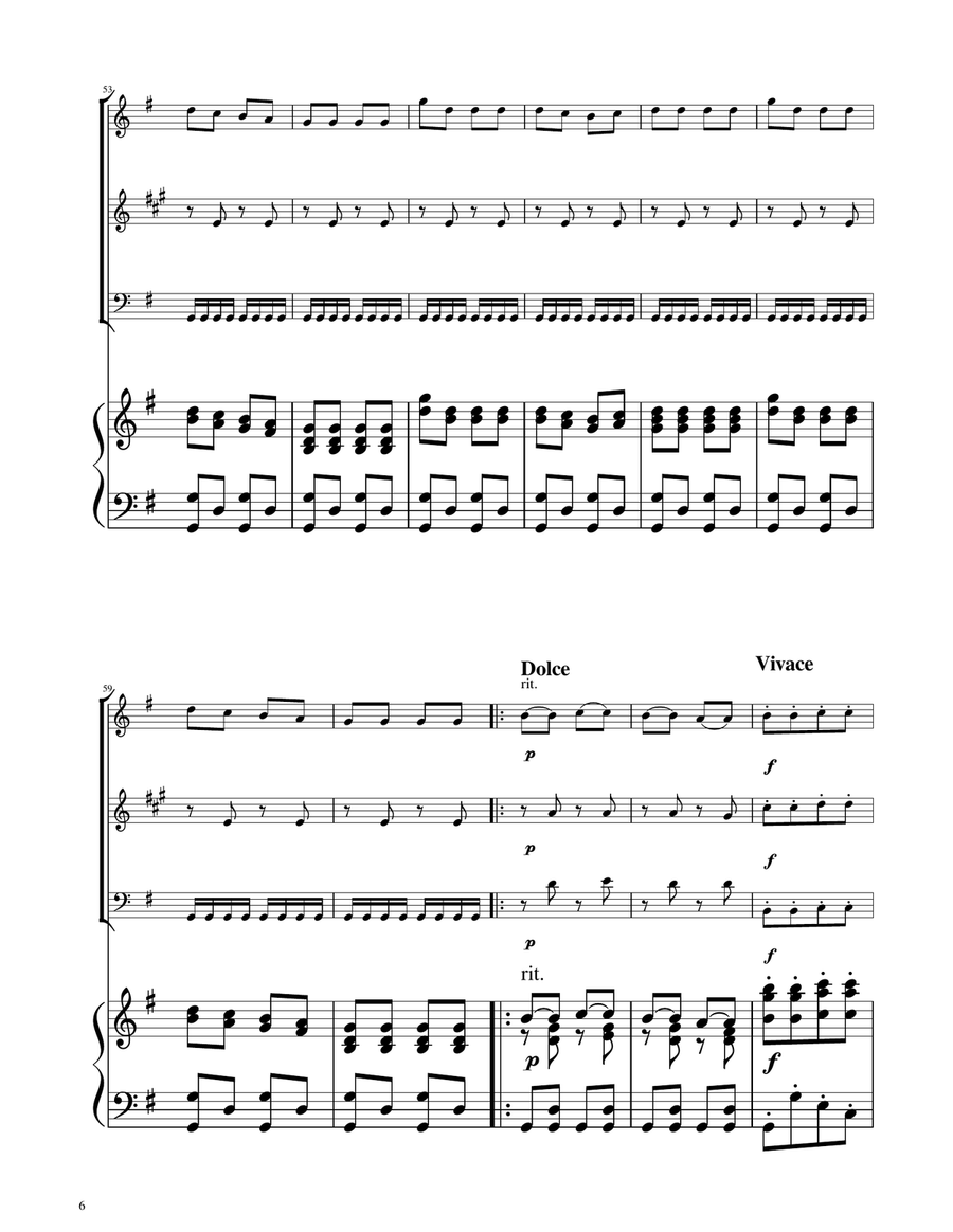Hungarian Dance No. 5 - Woodwind Trio Woodwind Trio scores gallery preview page 6