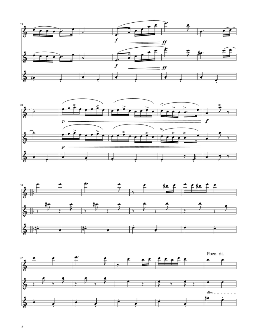 Hungarian Dance No. 5 - Clarinet Trio Clarinet Trio scores gallery preview page 2