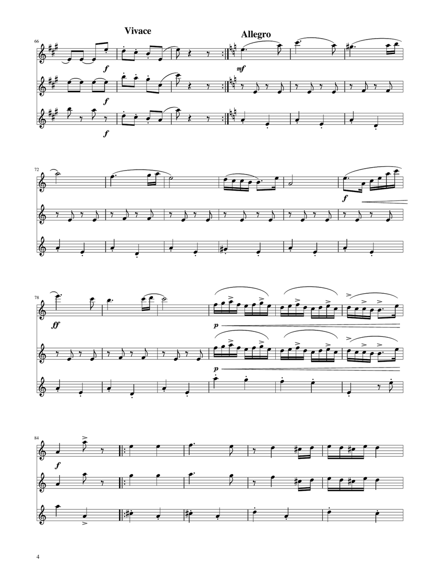Hungarian Dance No. 5 - Clarinet Trio Clarinet Trio scores gallery preview page 4
