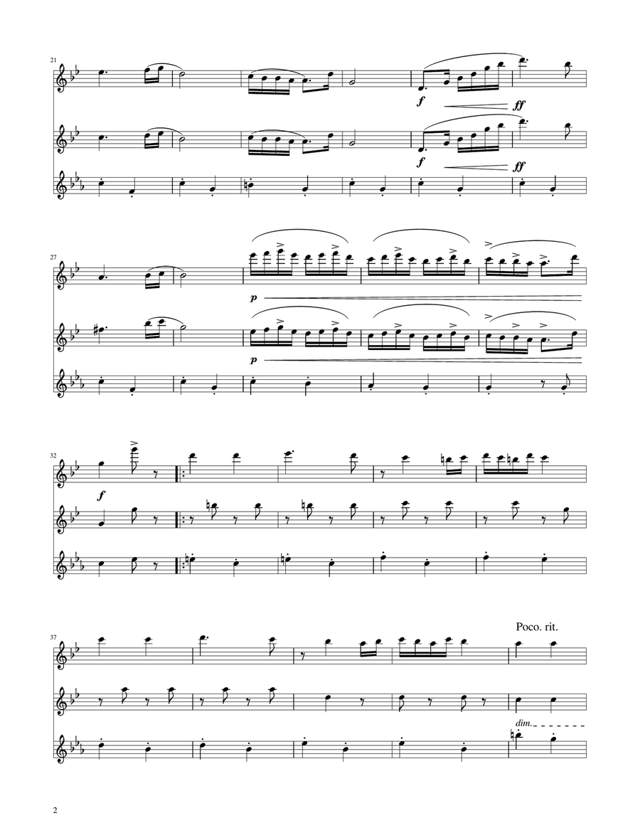 Hungarian Dance No. 5 - Flute Trio Flute Trio scores gallery preview page 2