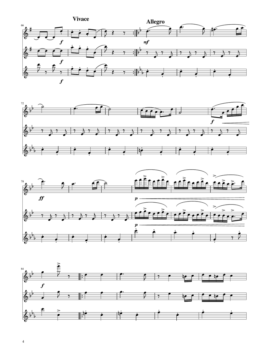 Hungarian Dance No. 5 - Flute Trio Flute Trio scores gallery preview page 4