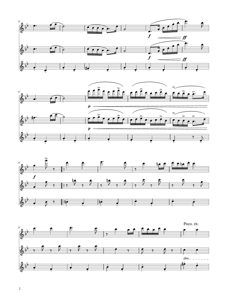 Hungarian Dance No. 5 - Flute Trio Flute Trio scores gallery preview page 2