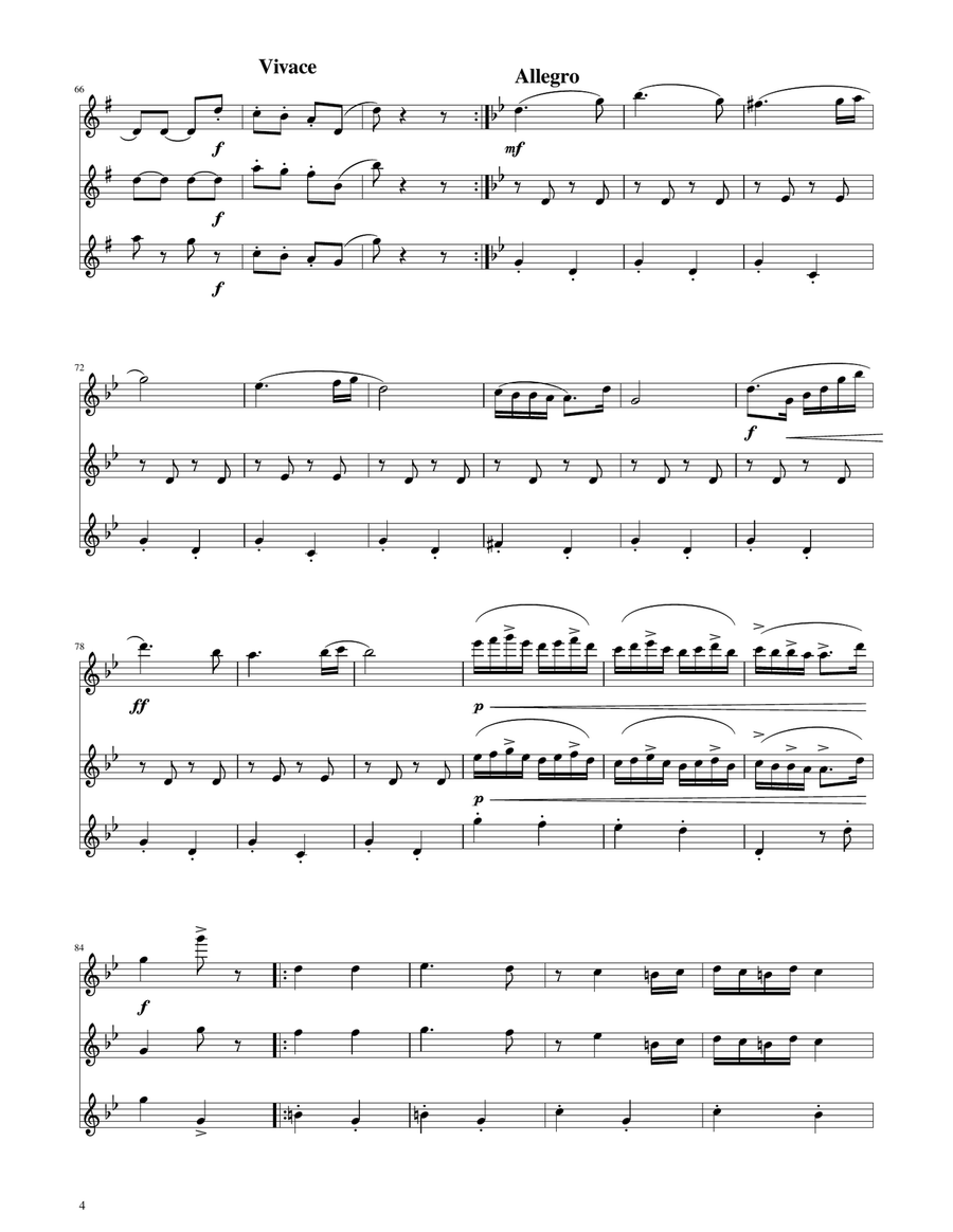 Hungarian Dance No. 5 - Flute Trio Flute Trio scores gallery preview page 4
