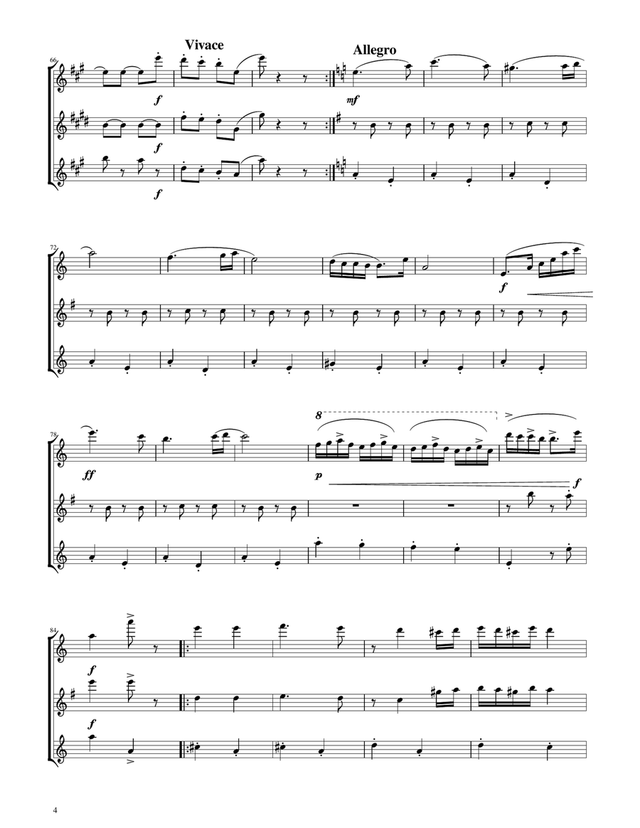 Hungarian Dance No. 5 - Sax SAT Trio SAT scores gallery preview page 4