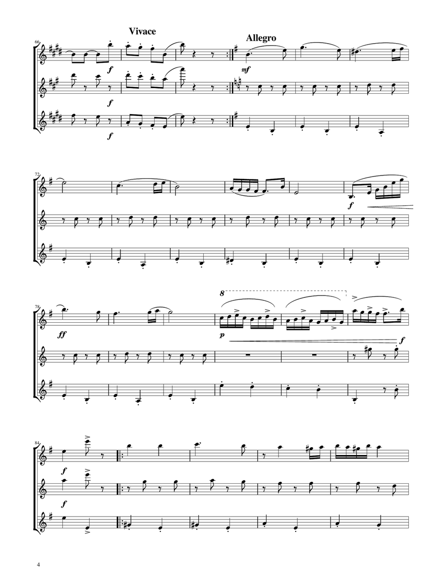 Hungarian Dance No. 5 - Sax ATB Trio Woodwind Trio scores gallery preview page 4