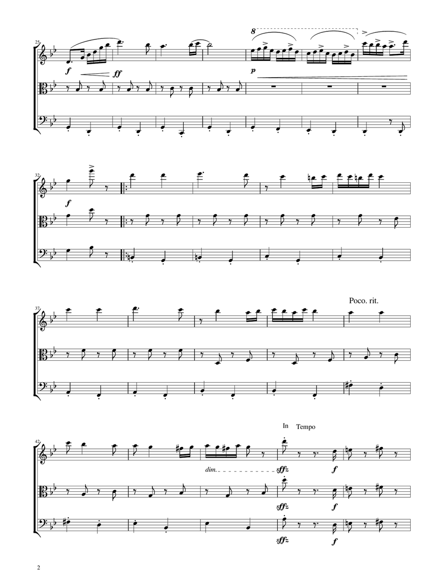 Hungarian Dance No. 5 - String Trio String Trio scores gallery preview page 2