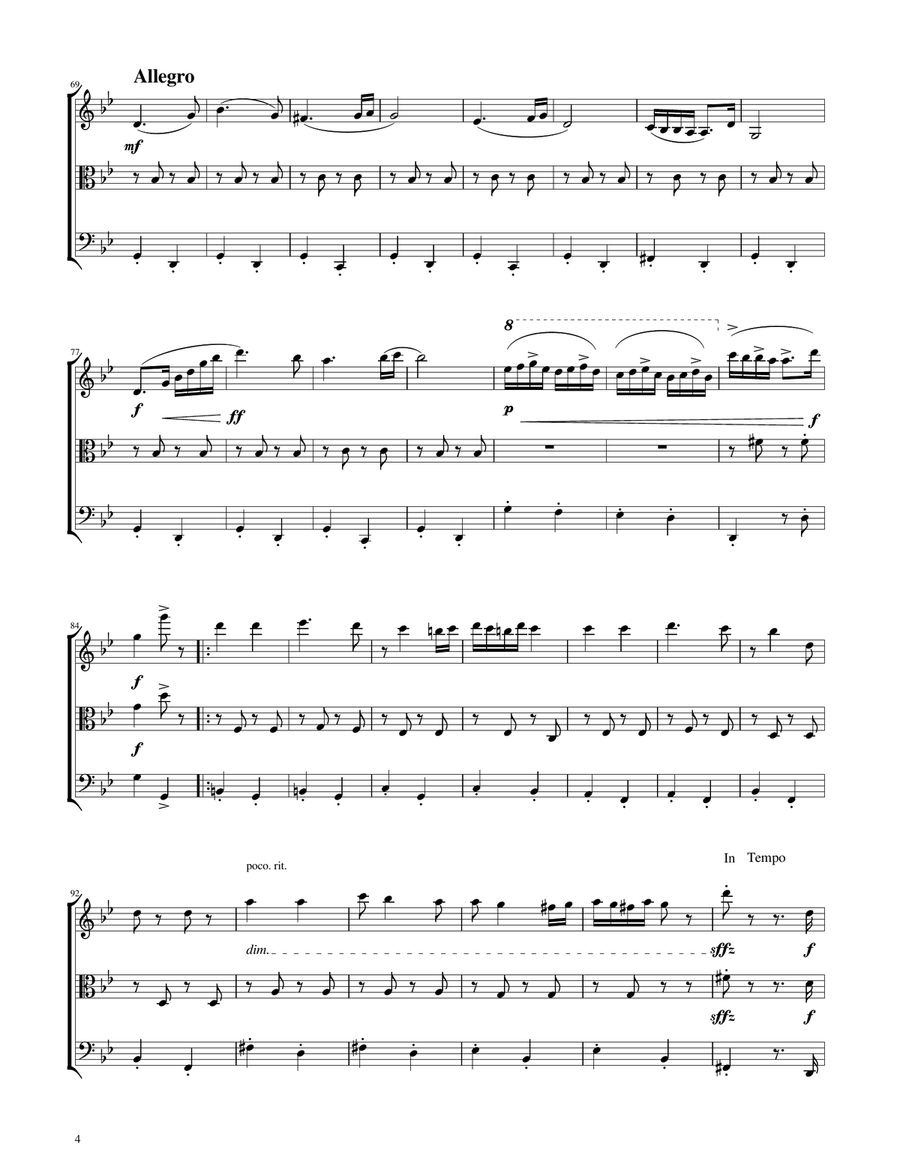 Hungarian Dance No. 5 - String Trio String Trio scores gallery preview page 4