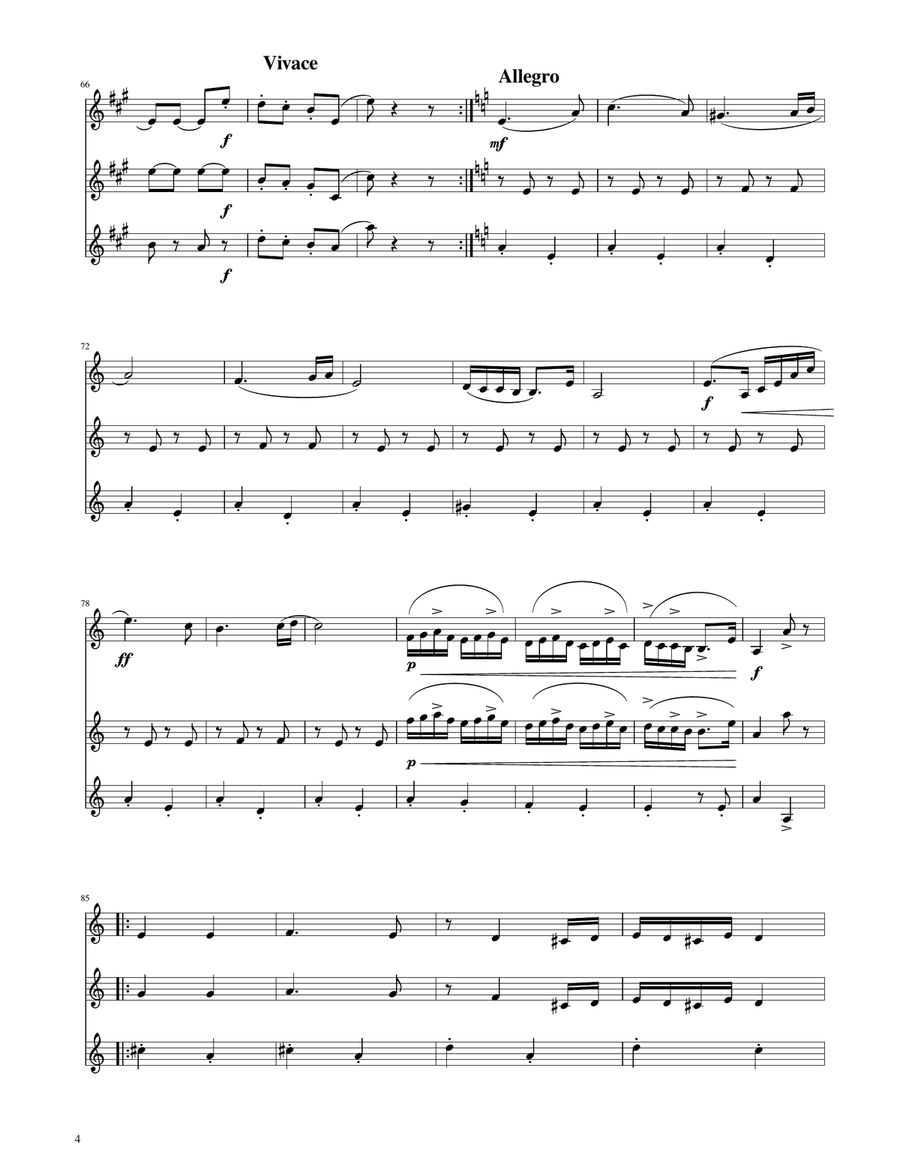 Hungarian Dance No. 5 - Trumpet Trio Trumpet Trio scores gallery preview page 4