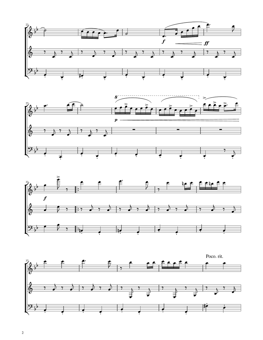 Hungarian Dance No. 5 - Woodwind Trio Woodwind Trio scores gallery preview page 2
