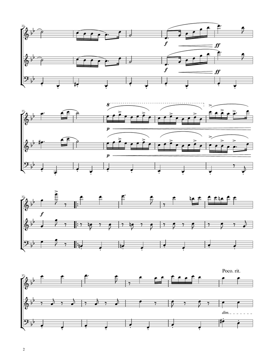Hungarian Dance No. 5 - Woodwind Trio Woodwind Trio scores gallery preview page 2