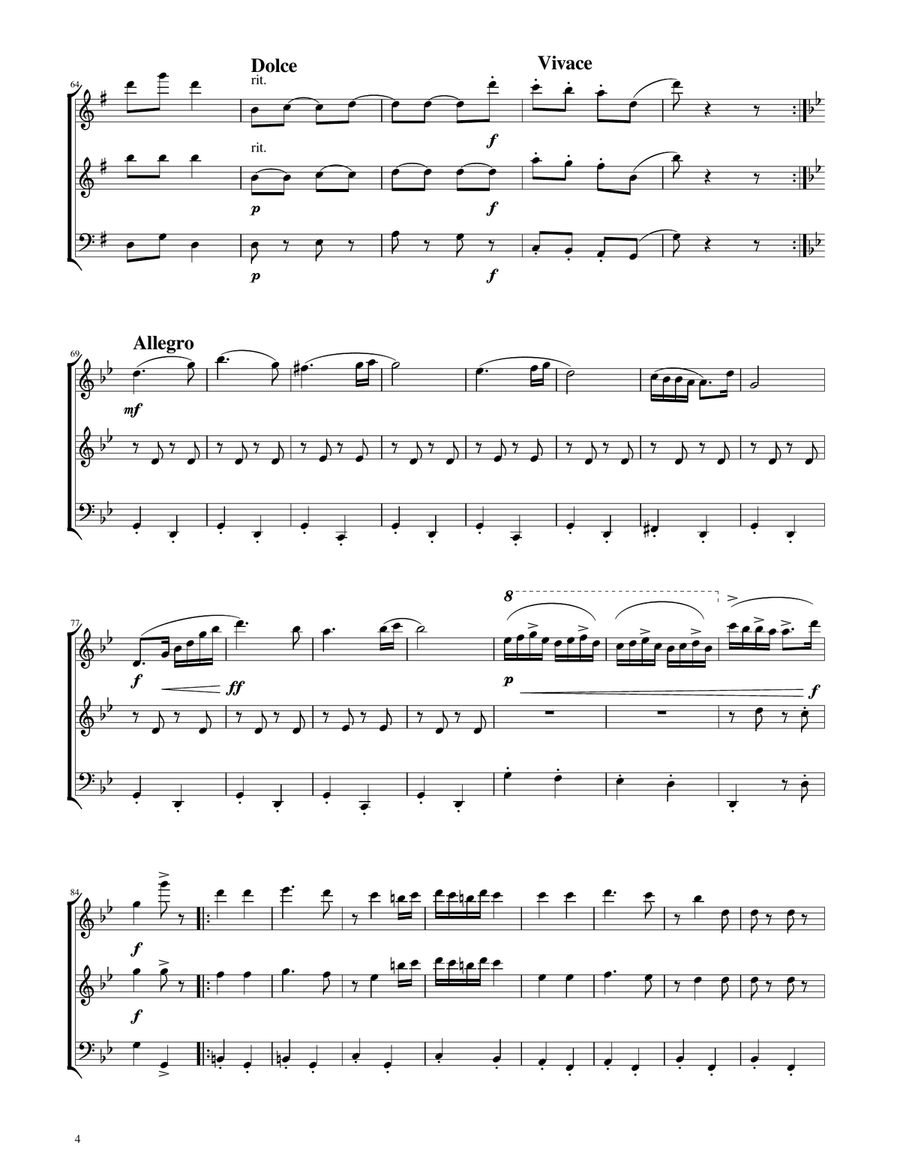 Hungarian Dance No. 5 - Woodwind Trio Woodwind Trio scores gallery preview page 4