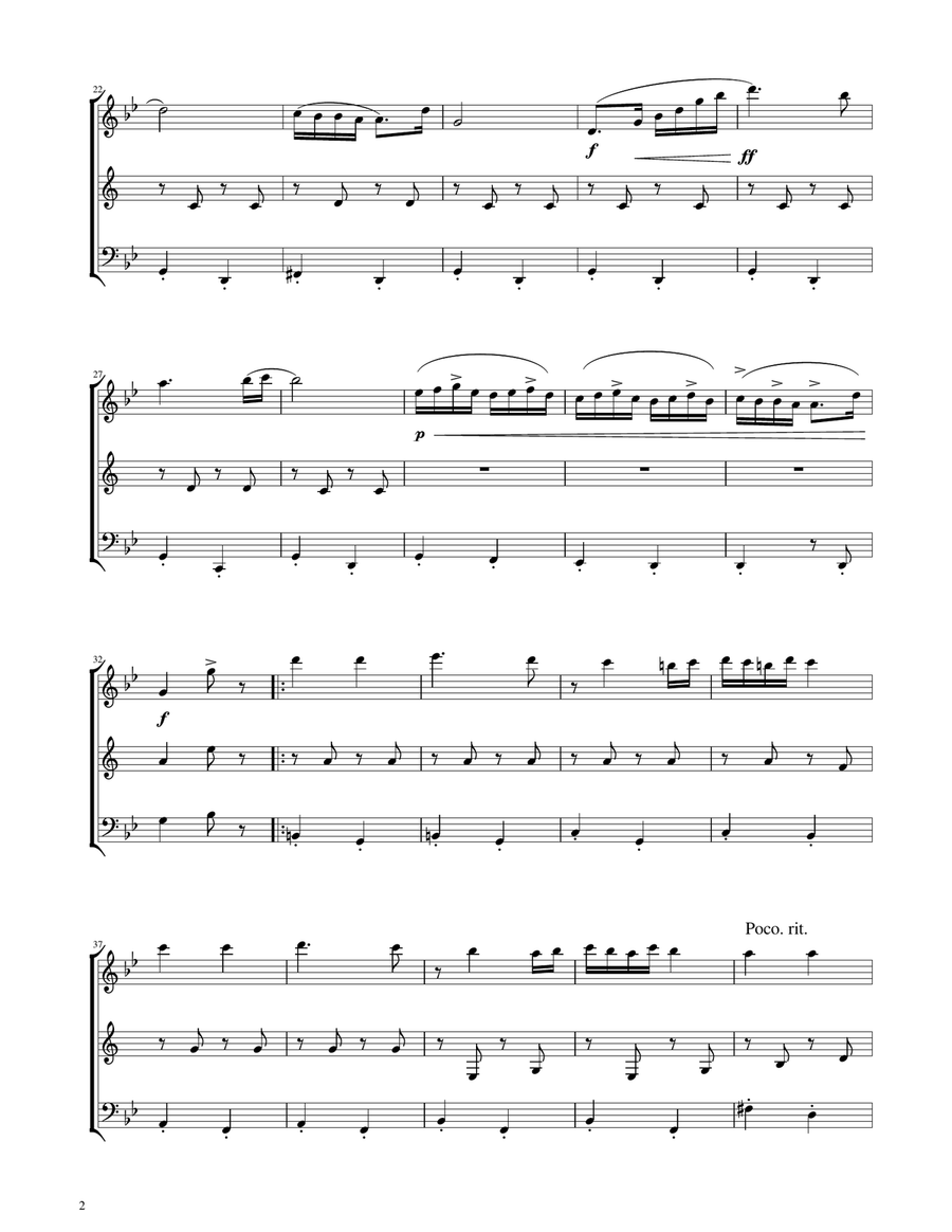 Hungarian Dance No. 5 - Woodwind Trio Woodwind Trio scores gallery preview page 2