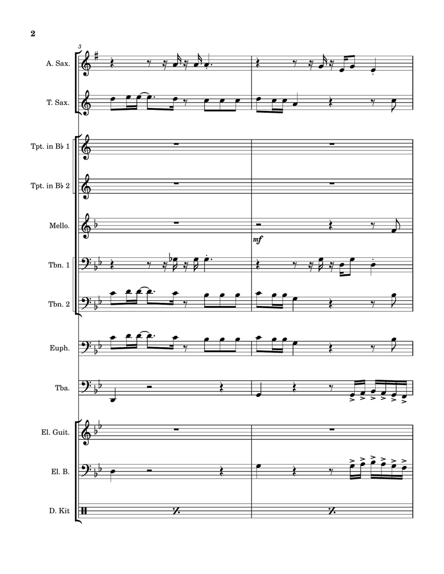 Umbrella - Score Only Umbrella - Score Only Large Ensemble scores gallery preview page 2