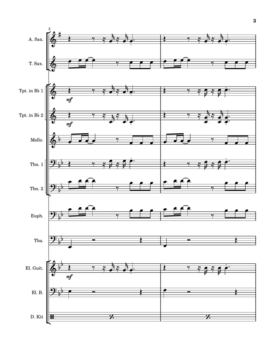 Umbrella - Score Only Umbrella - Score Only Large Ensemble scores gallery preview page 3