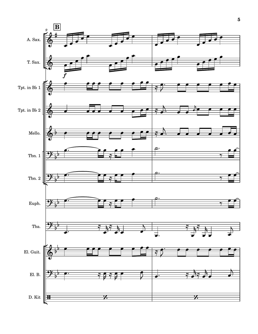 Umbrella - Score Only Umbrella - Score Only Large Ensemble scores gallery preview page 5