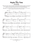 Maybe This Time (from Cabaret)