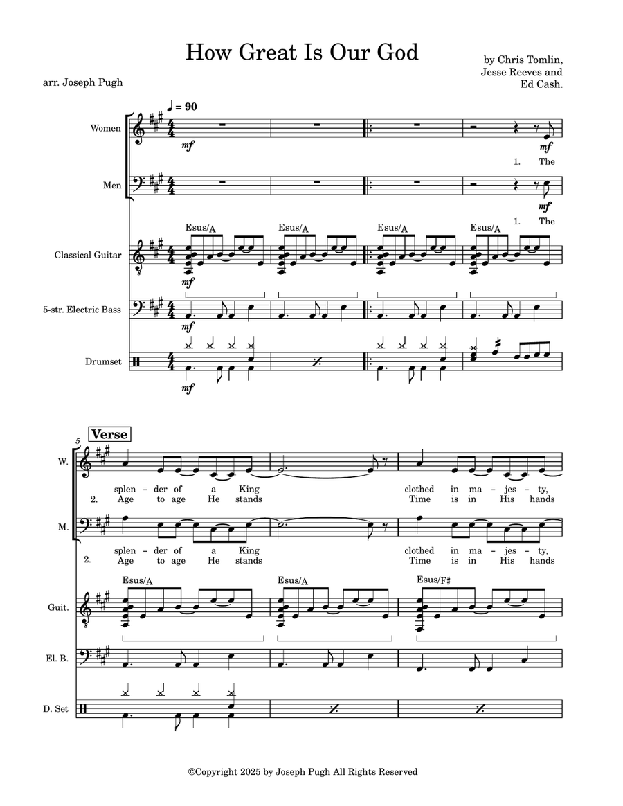 How Great Is Our God How Great Is Our God 2-Part scores gallery preview page 1