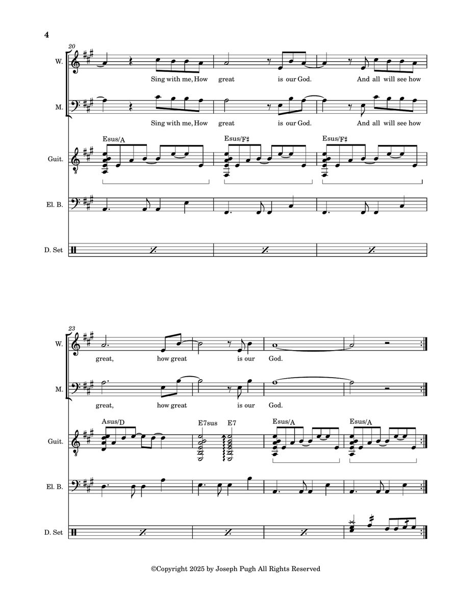 How Great Is Our God How Great Is Our God 2-Part scores gallery preview page 4