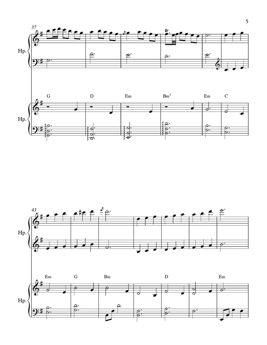 Cuir Do Cheann Dileas Cuir Do Cheann Dileas Celtic Harp scores gallery preview page 5