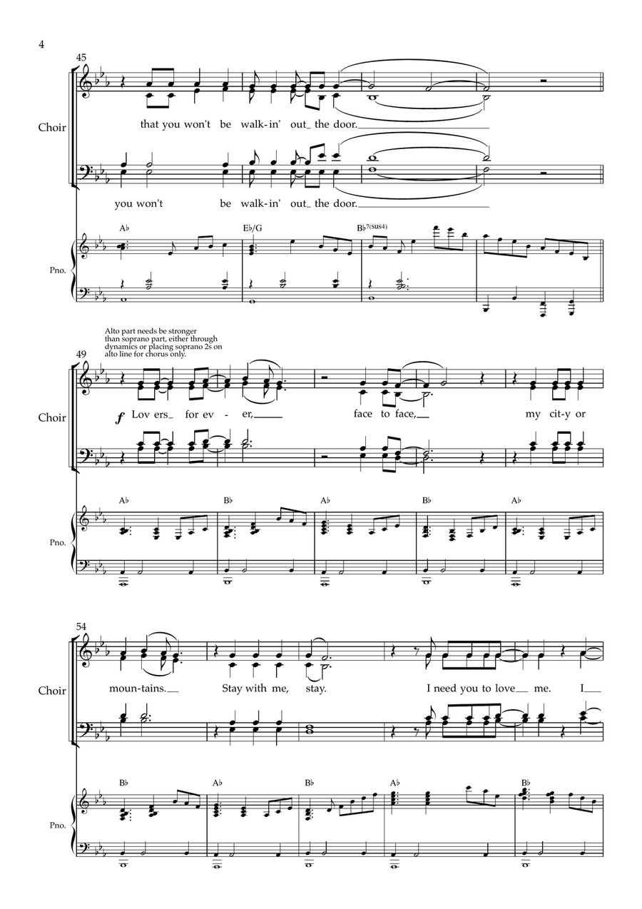 Leather And Lace 4-Part scores gallery preview page 4