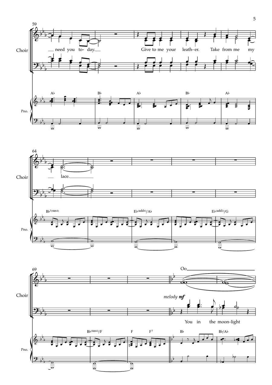 Leather And Lace 4-Part scores gallery preview page 5
