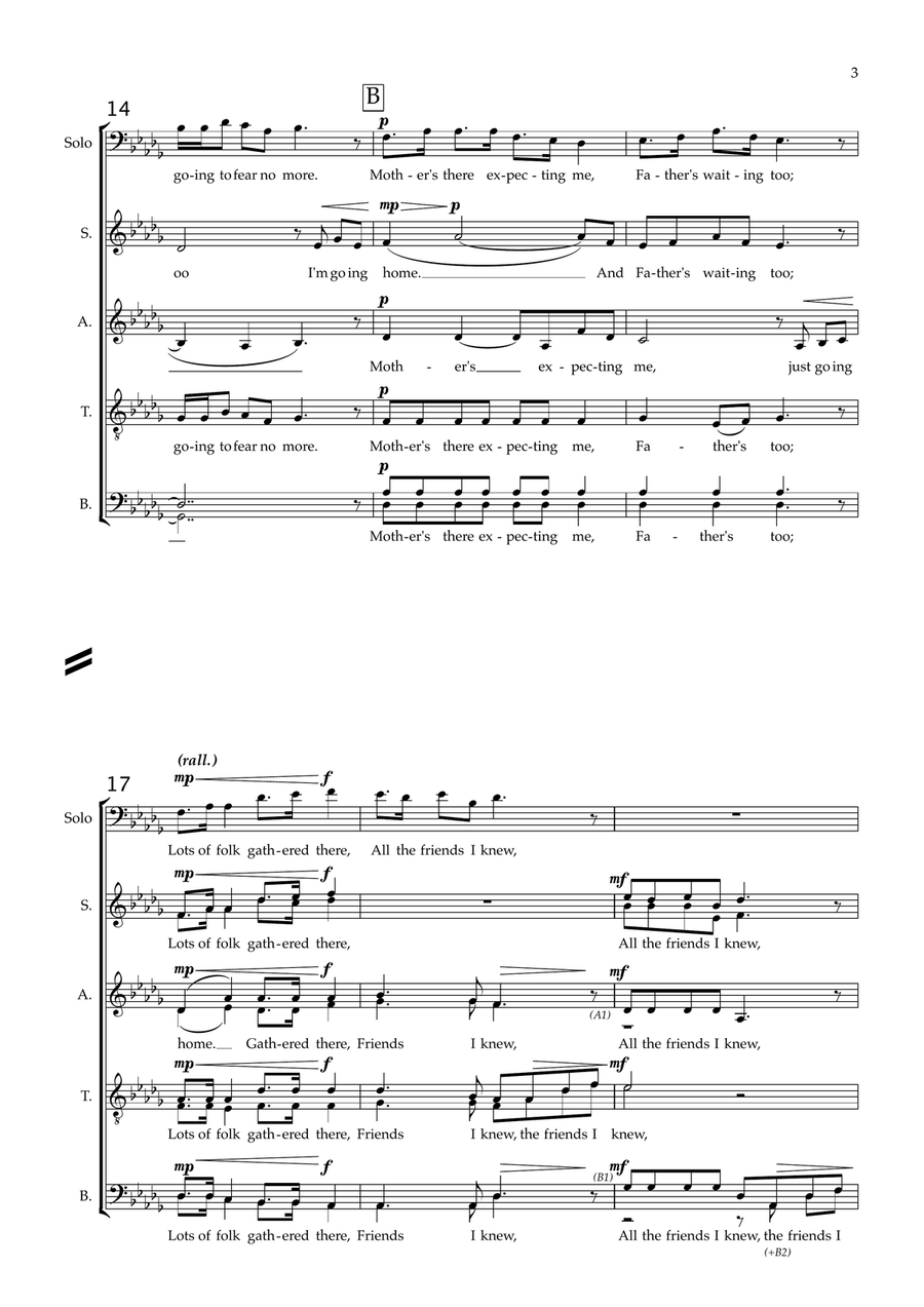 Going Home (Goin' Home) Divisi scores gallery preview page 3