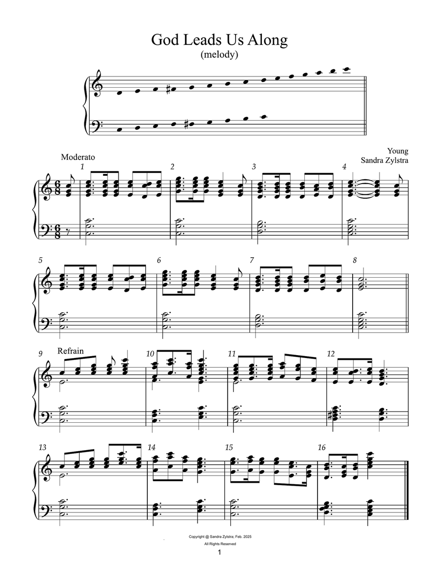 Moderate Handbell Hymns -Book 3 (3 octave handbell hymns) 3-Octaves scores gallery preview page 4