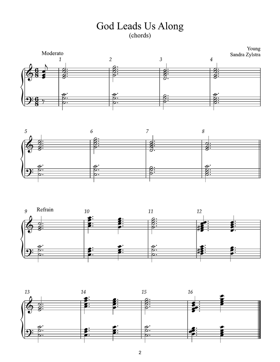 Moderate Handbell Hymns -Book 3 (3 octave handbell hymns) 3-Octaves scores gallery preview page 5