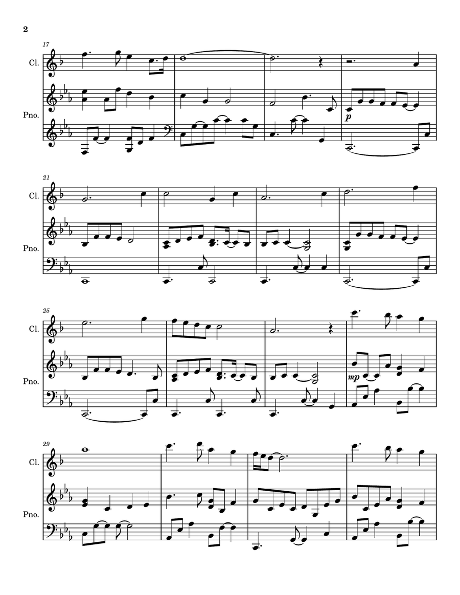 Forty Days (From Ashes We Came) - Clarinet Solo for Lent and Ash Wednesday B-Flat Clarinet scores gallery preview page 3