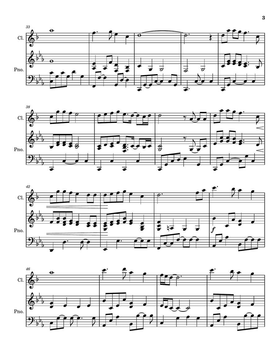 Forty Days (From Ashes We Came) - Clarinet Solo for Lent and Ash Wednesday B-Flat Clarinet scores gallery preview page 4