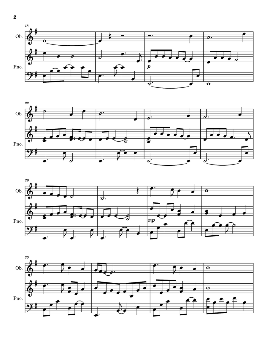 Forty Days (From Ashes We Came) - Oboe Solo for Lent and Ash Wednesday Piano scores gallery preview page 2