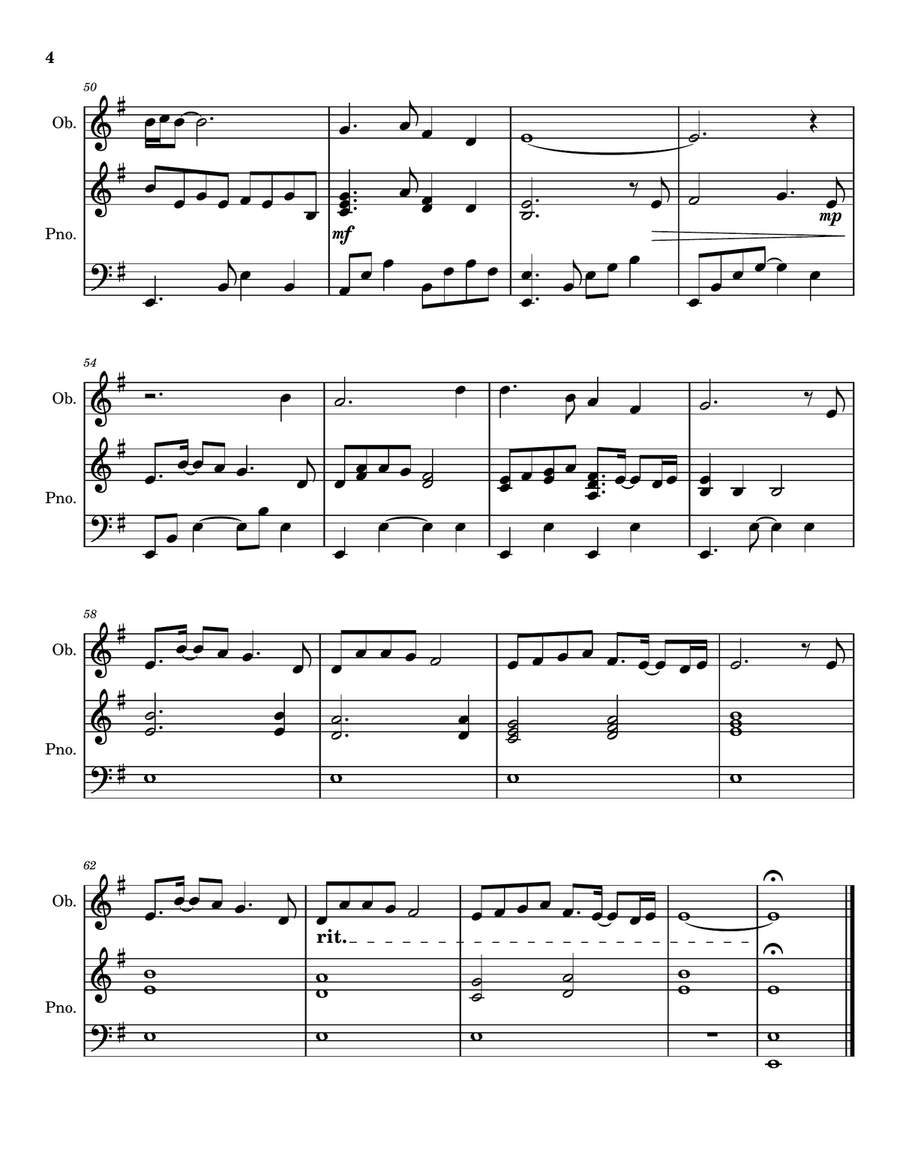 Forty Days (From Ashes We Came) - Oboe Solo for Lent and Ash Wednesday Piano scores gallery preview page 4