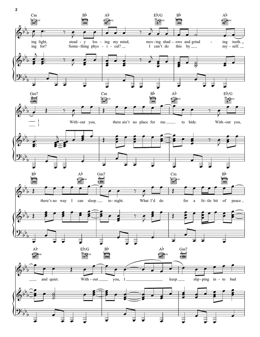 Bad Dreams Bad Dreams Piano, Vocal, Guitar scores gallery preview page 2