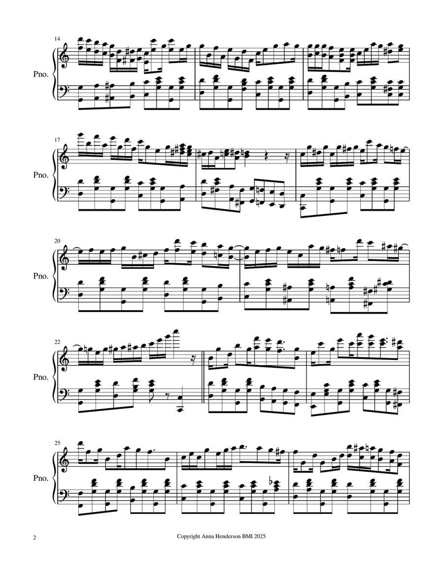 October Quickstep October Quickstep Piano Solo scores gallery preview page 2