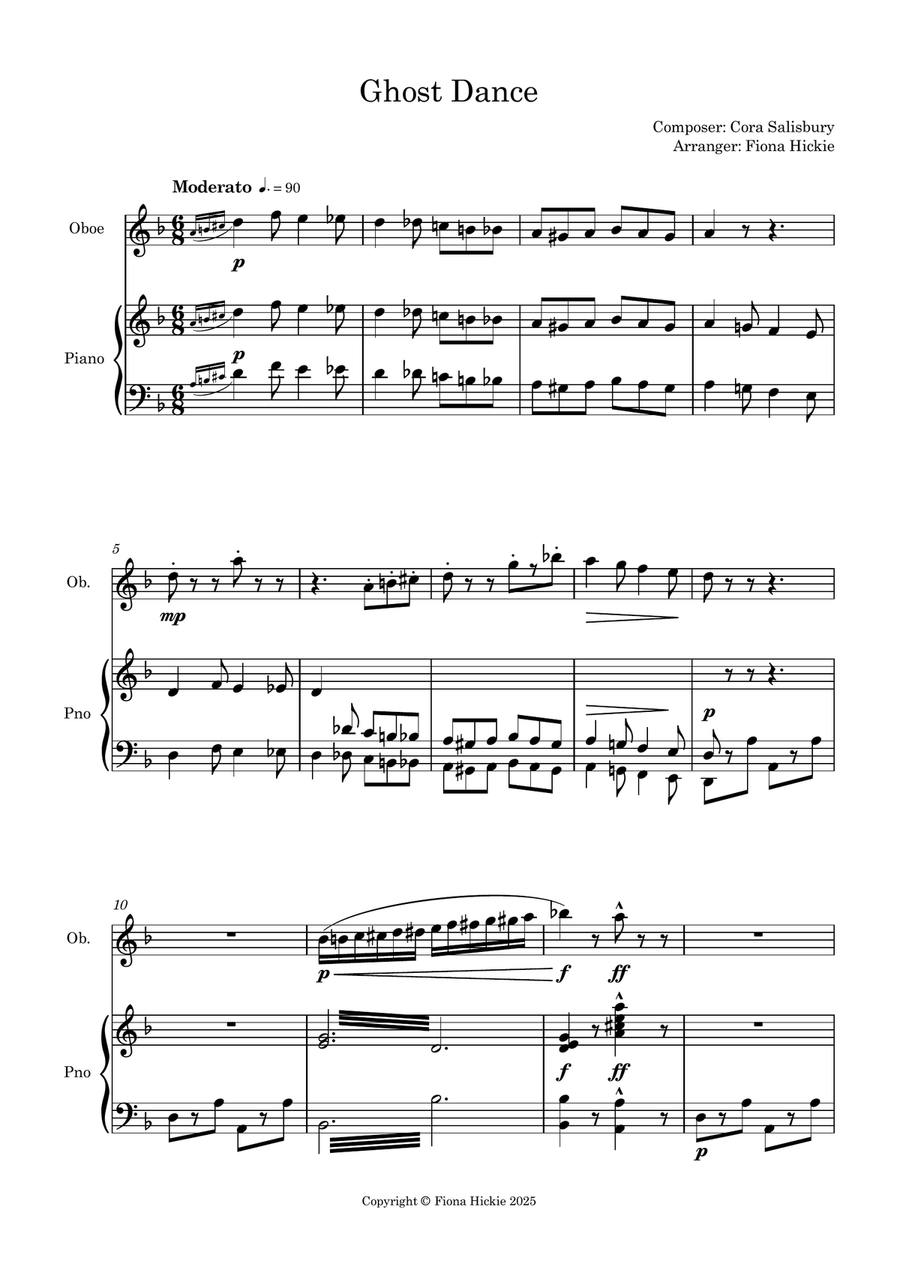 Ghost Dance Ghost Dance Piano scores gallery preview page 2