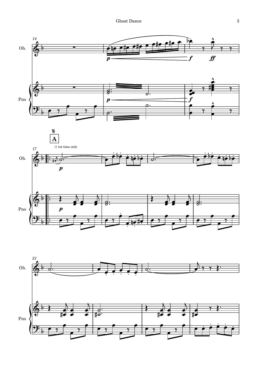 Ghost Dance Ghost Dance Piano scores gallery preview page 3