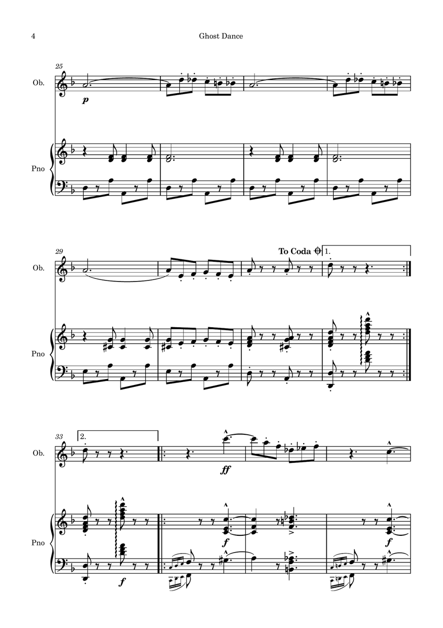 Ghost Dance Ghost Dance Piano scores gallery preview page 4