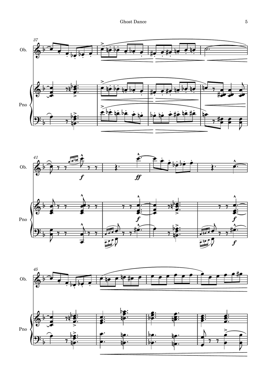 Ghost Dance Ghost Dance Piano scores gallery preview page 5