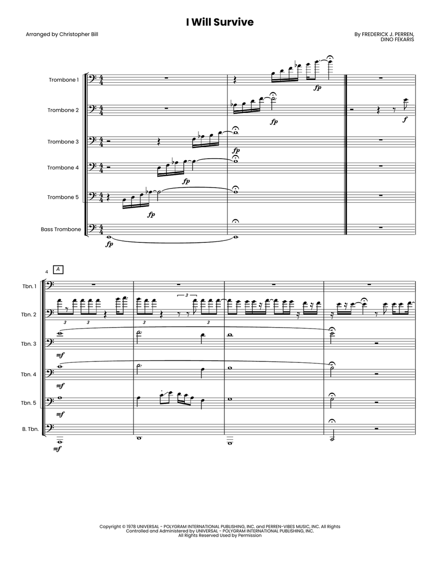 I Will Survive I Will Survive Small Ensemble scores gallery preview page 1