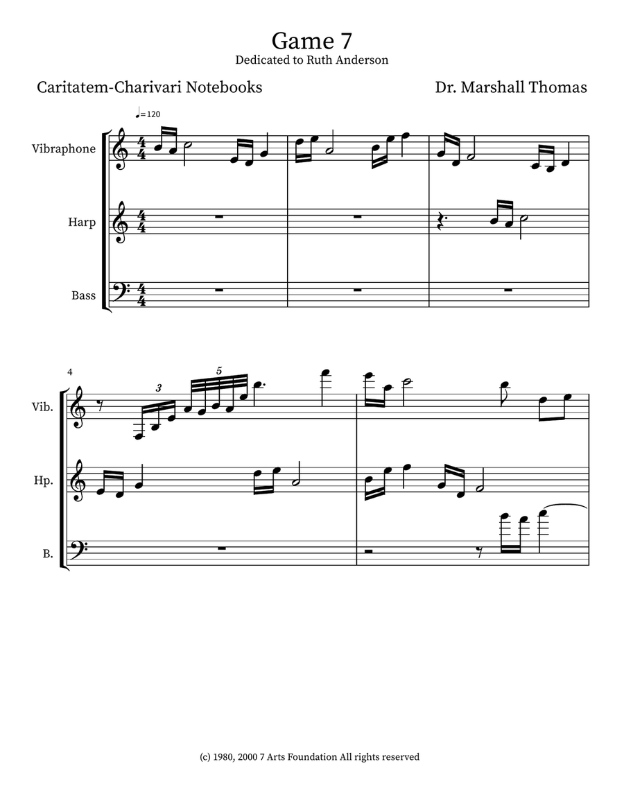 Game 7 Game 7 Small Ensemble scores gallery preview page 1