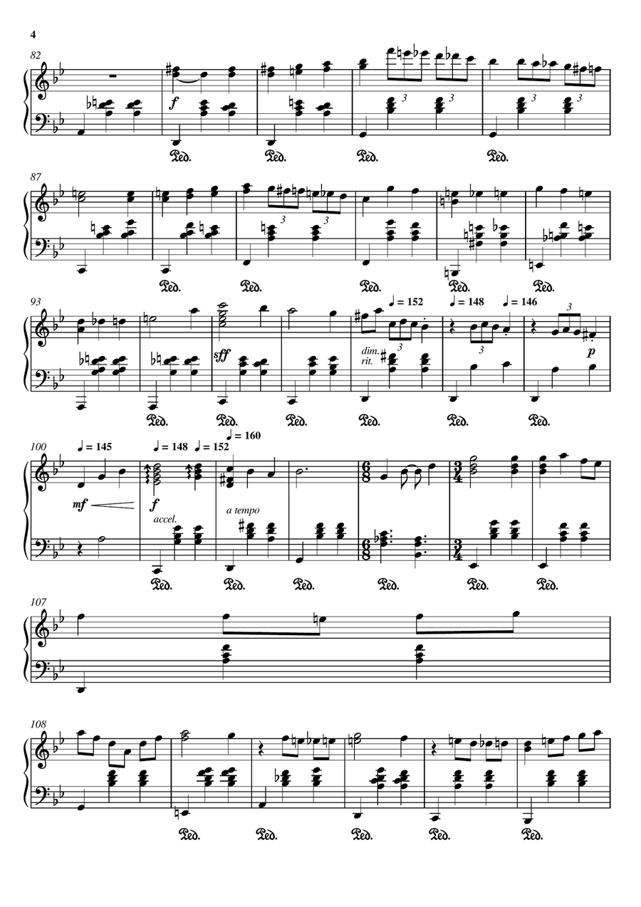 Merry Go Round of Life Merry Go Round of Life Piano Solo scores gallery preview page 4