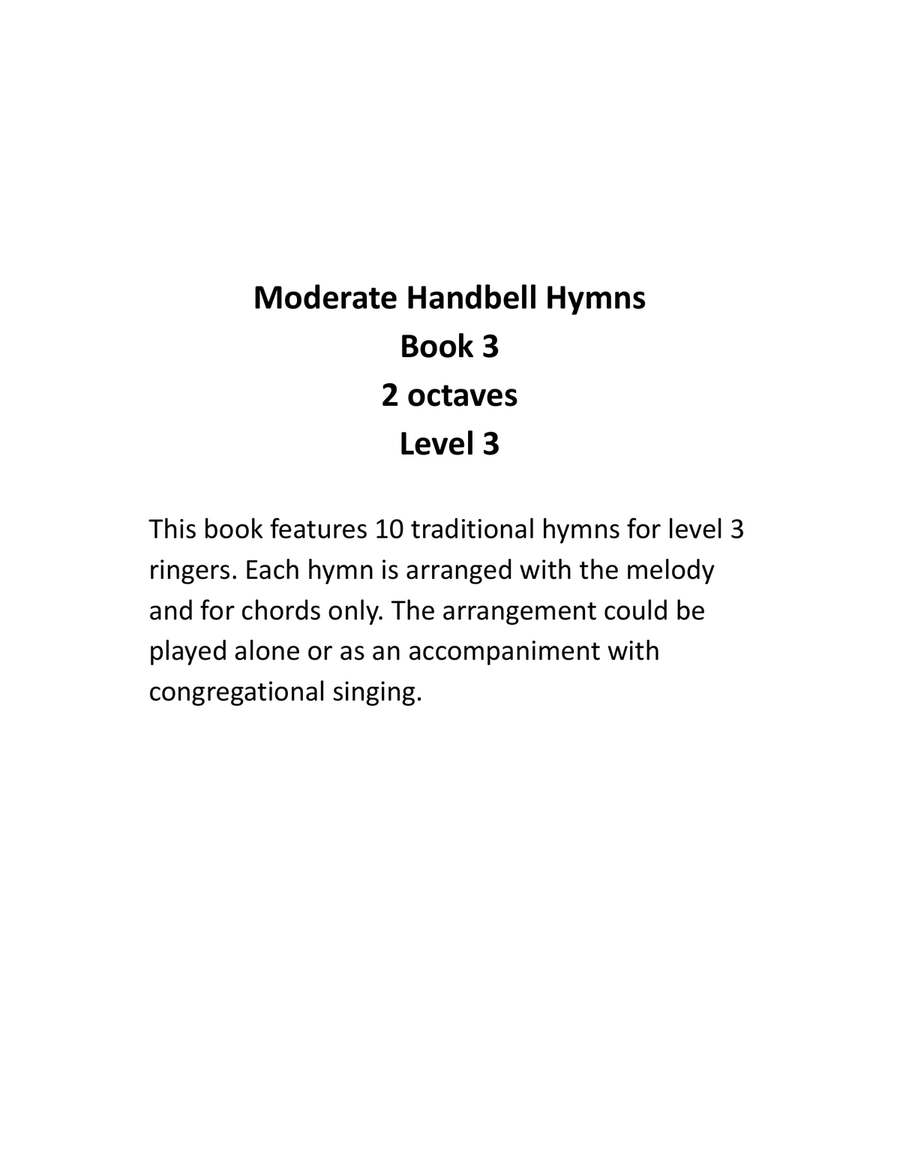 Moderate Handbell Hymns -Book 3 (2 octave handbell hymns) 2-Octaves scores gallery preview page 2
