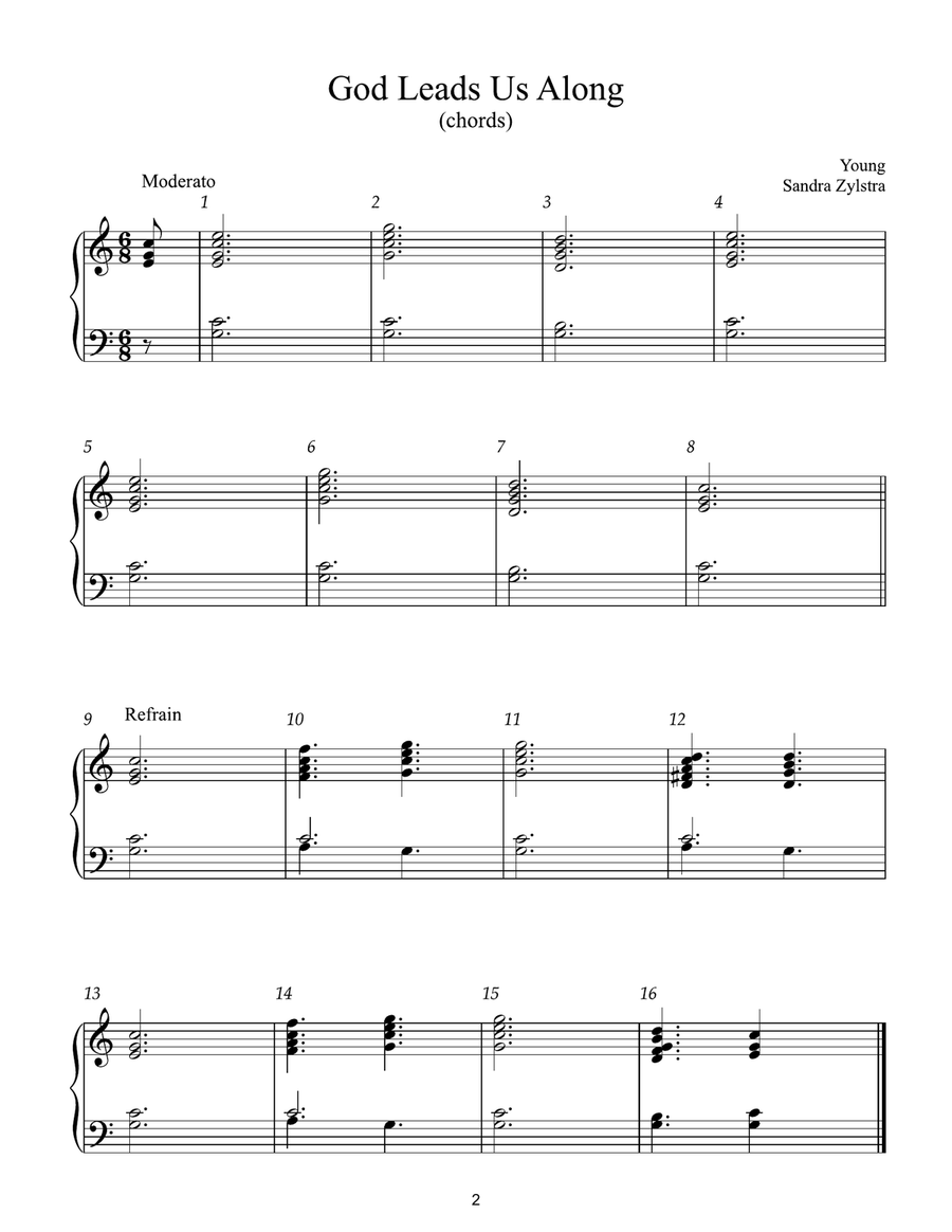 Moderate Handbell Hymns -Book 3 (2 octave handbell hymns) 2-Octaves scores gallery preview page 5