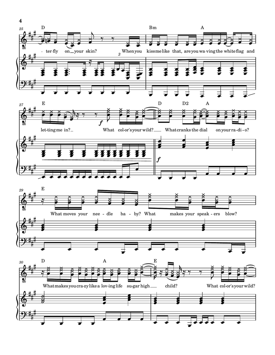 What Color's Your Wild What Color's Your Wild Piano, Vocal scores gallery preview page 5