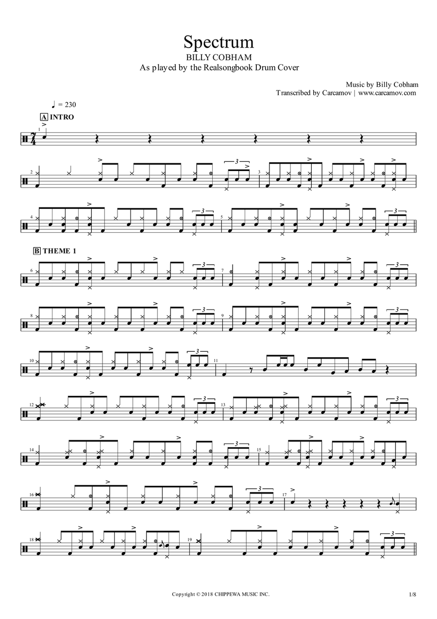 Spectrum Drum Set scores gallery preview page 1