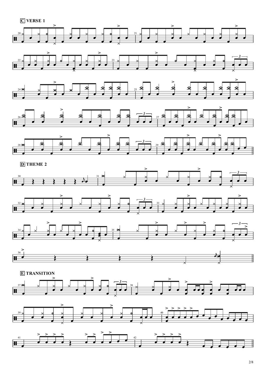 Spectrum Drum Set scores gallery preview page 2